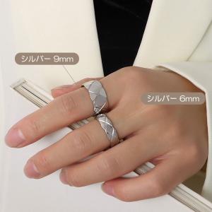 リング 指輪 6mm 9mm キルティング ス...の詳細画像4