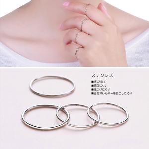 リング 指輪 1.4mm 極細 華奢リング ス...の詳細画像5
