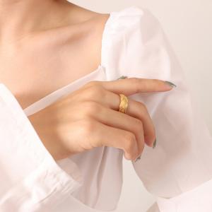 リング 指輪 8mm キルティング ステンレス...の詳細画像2