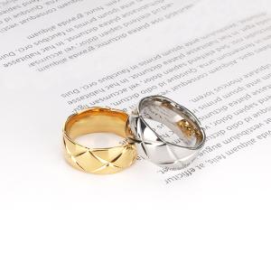 リング 指輪 8mm キルティング ステンレス...の詳細画像3