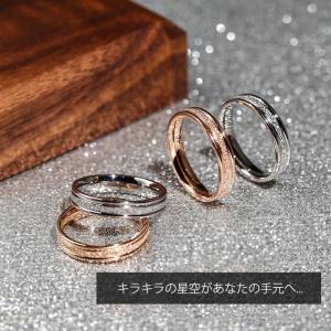 リング 指輪 4mm 中央砂目加工 マリッジリ...の詳細画像4