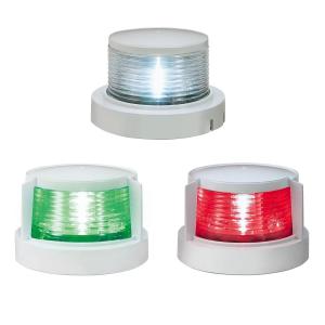 航海灯 LED 小型船舶用 3個セット 白灯 舷灯 緑 紅 ML-SET-W アンカー