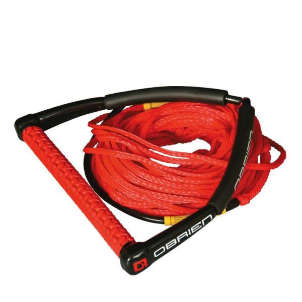 OBRIEN　ウエイクボード用　PROPハンドル＆POLYライン　レッド　（43502）