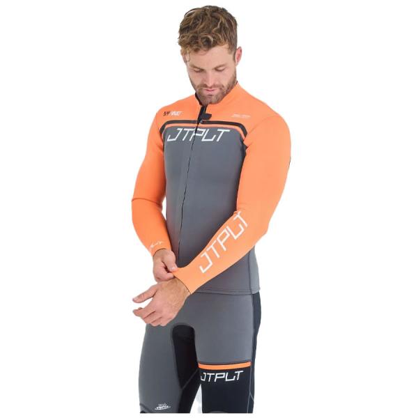 JETPILOT　RX ウエットジャケット　チャコール*オレンジ　Lサイズ　JA24156CH-L