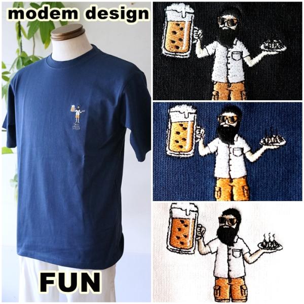 modem design/FUN(モデムデザイン/ファン) 半袖Tシャツ　半袖　カットソー　2602...