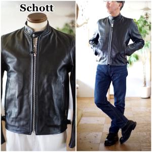 Schott 　ショット　シングル ライダース 　レザージャケット 　3950078　シープスキン　羊革｜blueline