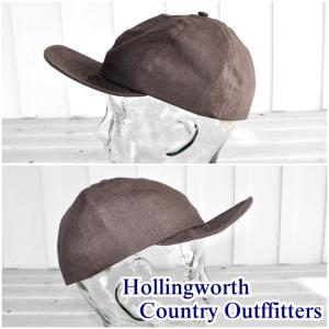 Hollingworth country outfitters（ホリングワース カントリー アウトフィッターズ）イギリス製　メンズ　レディース　麻キャップ｜blueline