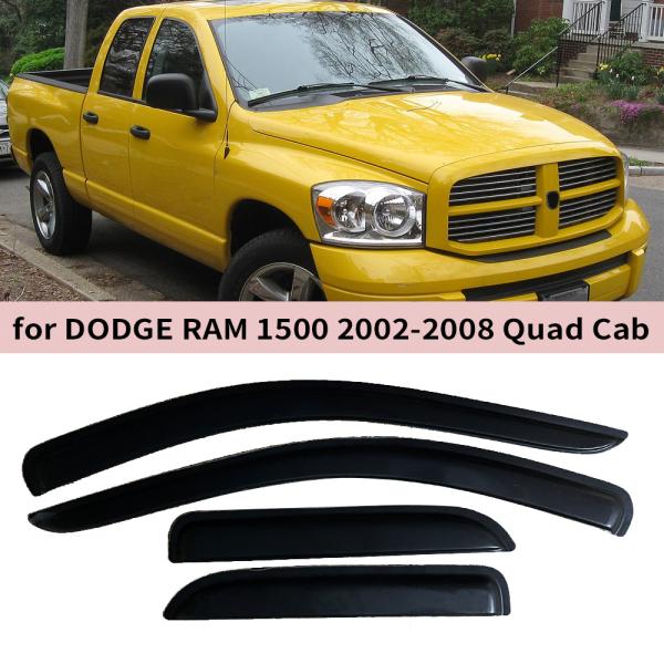 サイドバイザー Ram 1500 Quad Cab 2002-2008 ドアバイザー
