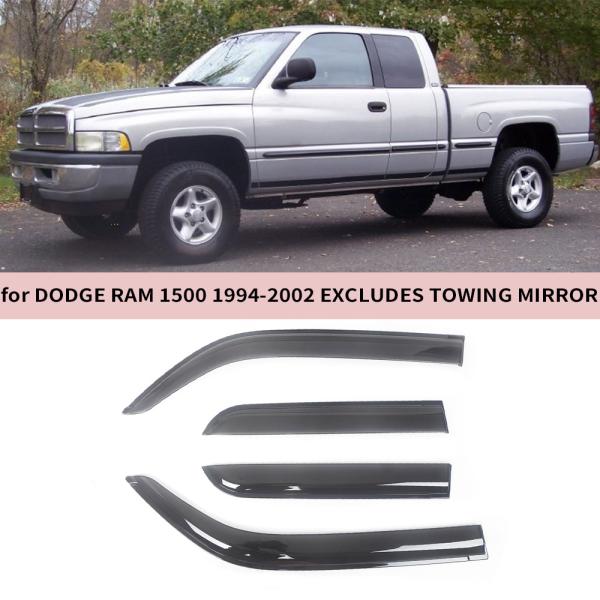 サイドバイザー ダッジ RAM 1500 EXCLUDES TOWING 1994-2002 ドアバ...