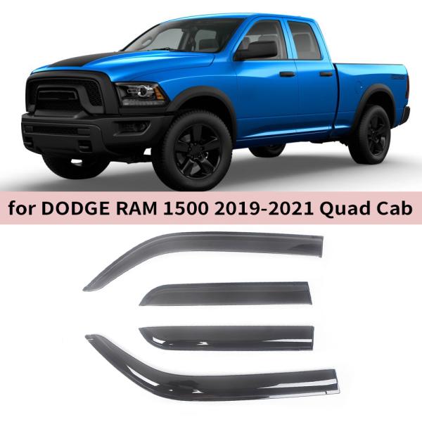 サイドバイザー ダッジ RAM 1500 Quad Cab 2019-2023 ドアバイザー