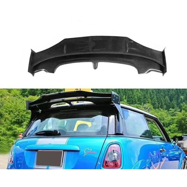 リアウイング カーボン MINI R56 AG スタイル 2 段式 ルーフスポイラー エアロパーツ