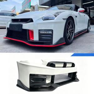 フロントバンパーセット NISMO スタイル ハーフカーボン ニッサン GT-R R35 2024 後期モデル 交換パーツ