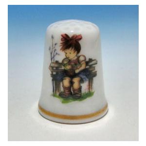 シンブル（指貫）Schmid Berta Hummel クリスマス1982 The Flower B...