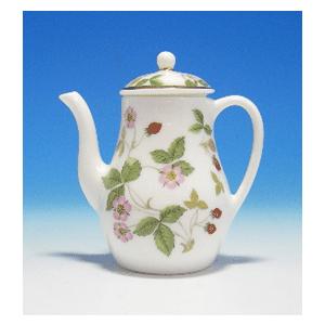 ウエッジウッド　ワイルドストロベリー　ミニチュア　コーヒーポット