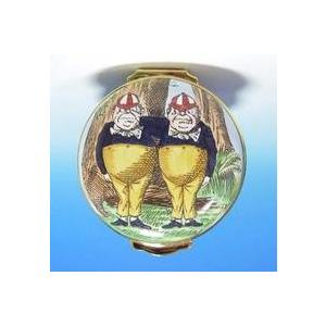Crummles エナメル ボックス 不思議の国のアリス  TWEEDLE DEE AND TWEE...