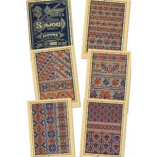 サジュー　SAJOU　ポストカード　葉書 6枚セット　BLEU 1