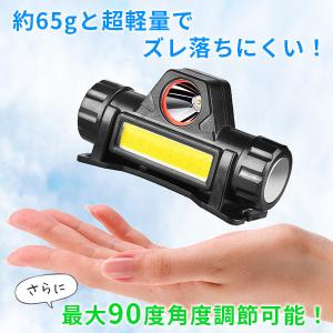 ヘッドライト 充電式 led 防水 usb 投...の詳細画像2