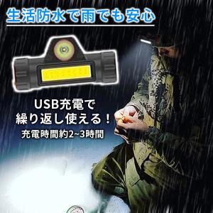 ヘッドライト 充電式 led 防水 usb 投...の詳細画像3
