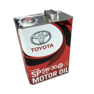 【カー用品/エンジンオイル】TOYOTA(トヨタ純正) 5W-30(SP)4リッター缶　【500】｜bluepeter