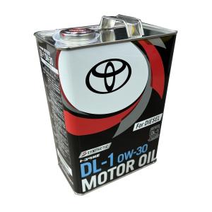 【カー用品/エンジンオイル】TOYOTA(トヨタ純正)　ディーゼルオイル 0W-30(DL-1)4リッター缶　【500】｜bluepeter