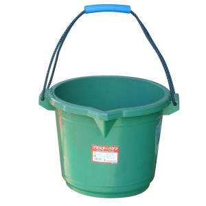 【土木・左官用品(表売場)】リス興業 プラスターバケツ 20L グリーン V【521】｜bluepeter