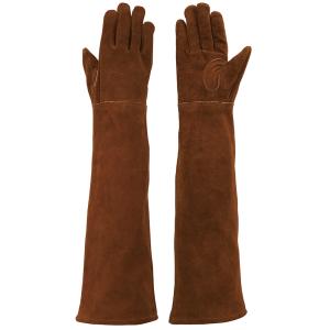 【作業手袋】Simon(シモン) 袖の長い革手袋 オイル加工 フリーサイズ CS-920【410】｜bluepeter