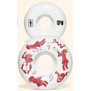 【スケートウィール】GIRL(ガール) KOKOPELLI WHEEL(4個1セット)サイズ:54mm【750】｜bluepeter