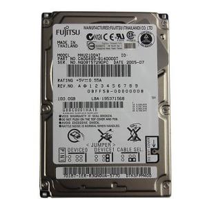 【中古良品】2.5インチ内蔵HDD　ノート用HDD　FUJITSU IDE MHV2100AT 100GB 中古HDD　ポスト投函　ノートハードデスク　【送料無料】