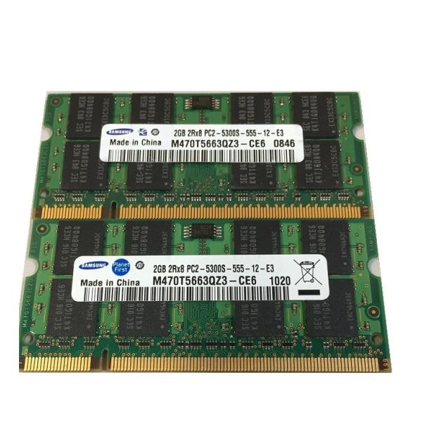 ★令和セール★数量限定★【中古良品】ノートPC用メモリ　SAMSUNG  DDR2 667 PC2-...