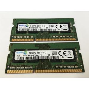 【中古】ノート用メモリ　SAMSUNG PC3L-12800S DDR3L 1600 1R×16 2GB 2枚セット　計4GB 中古メモリ　【送料無料】増設メモリ｜bluesky-eshop