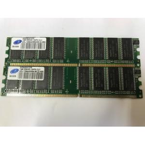 デスクトップPC用メモリ GREENCOM 1GB DDR400 184PIN PC3200 2枚セ...