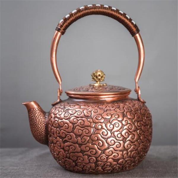 【定価68万】最高品質★ハンドメイド　手作り　赤銅　銅製品　ポット　湯沸かし