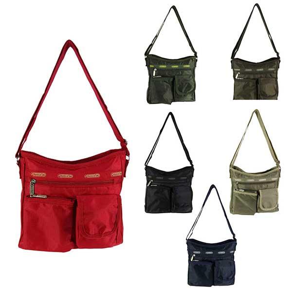 ショルダーバッグ リップストップ生地 多機能 普段使い バッグ 鞄 便利 無地 通学 学生 ストリー...