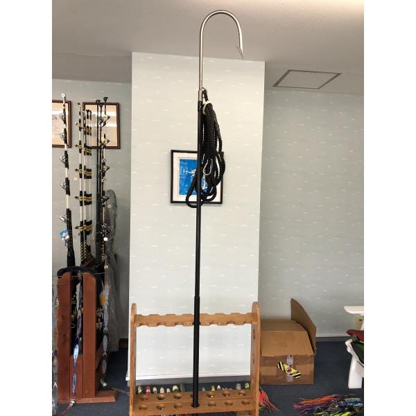 【送料無料】フライングギャフ カーボンポール チタンフック（10インチ）セット　トローリング