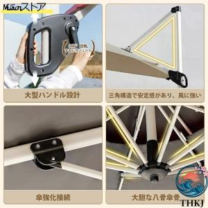ガーデンパラソル 大型 傘 風に強い 約直径 ...の詳細画像4