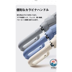 日傘 カラビナ 形状 晴雨兼用折 形状記憶 逆...の詳細画像2