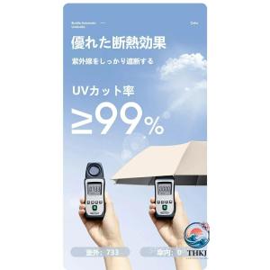 日傘 カラビナ 形状 晴雨兼用折 形状記憶 逆...の詳細画像5