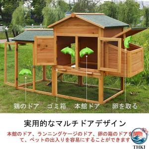鳥かご 屋外木製鶏小屋 屋外 木製 鳥ケージ大...の詳細画像1
