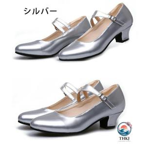 シューズ フォークダンス ダンスシューズ 社交...の詳細画像3