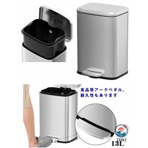 ゴミ箱 ふた付き ペダル式ゴミ箱 自立式 ステ...の詳細画像2