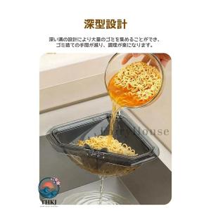 三角水切りカゴ マグネット固定式 三角コーナー...の詳細画像2