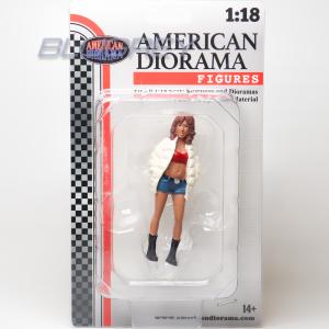 アメリカン ジオラマ 1/18 レーススターター 女性 American Diorama