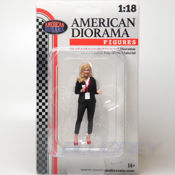 アメリカン ジオラマ 1/18 オンエア アナウンサー 女性 American Diorama Fi...