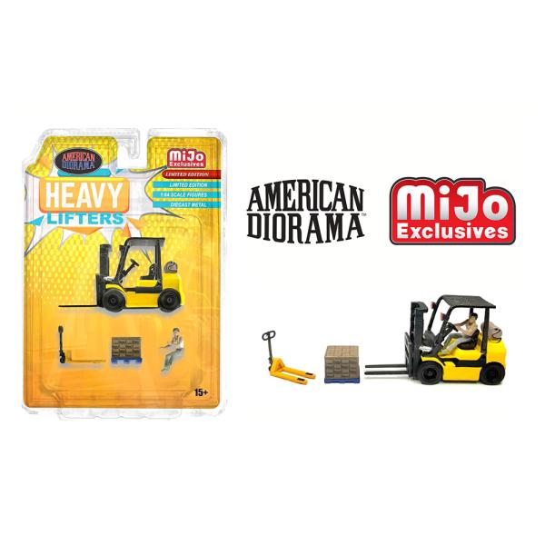 アメリカンジオラマ 1/64 フィギュア ヘビー リフターズ フォークリフト American Di...