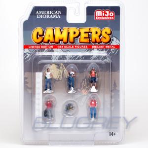 アメリカン ジオラマ 1/64 フィギア キャンパー セット American Diorama Figure  Campers Mijo限定