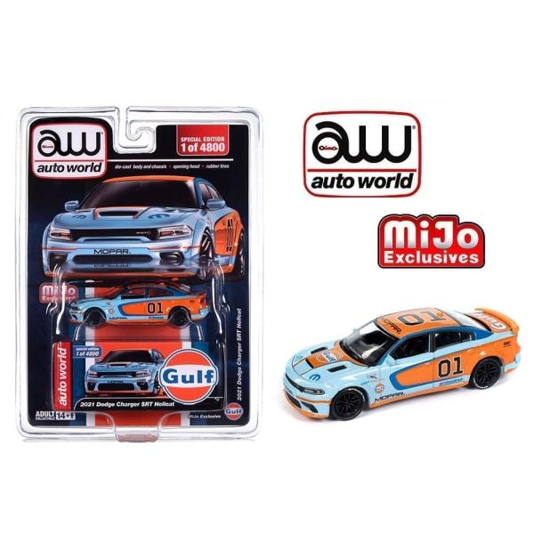 autoworld 1/64 ダッジ チャージャー SRT ヘルキャット カスタム ガルフ 2021...