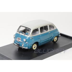 ブルム 1/43 フィアット 600 ムルティプラ 1A シリーズ 1956 グレー / ブルー BRUMM FIAT 600 MULTIPLA 1A SERIE｜blugrey