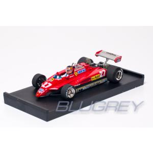 ブルム 1/43 フェラーリ F1 126C2 ジル ヴィルヌーブ フィギア付き 1982 サンマリノGP BRUMM FERRARI GILLES VILLENEUVE｜blugrey