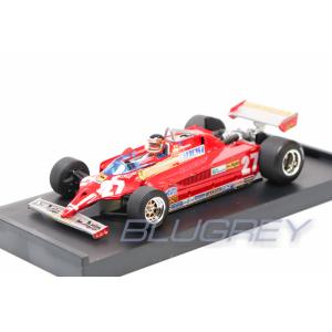 ブルム 1/43 フェラーリ 126CK ジル ヴィルヌーブ フィギア付き 1981 モナコGP 優勝 BRUMM FERRARI GILLES VILLENEUVE｜blugrey