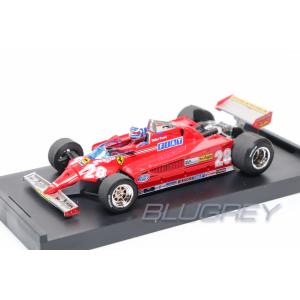 ブルム 1/43 フェラーリ 126CK 1981 #28 D.ピローニ モナコGP ドライバー付き BRUMM FERRARI Didier Pironi R368-CH｜blugrey